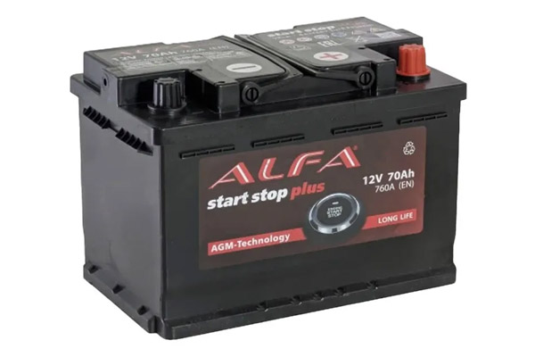 купить Аккумулятор ALFA AGM 70 А/ч 760A R+