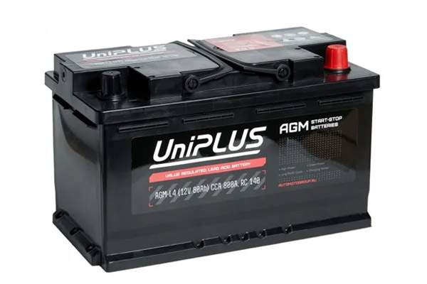 купить Аккумулятор UniPLUS AGM 80 a/h 800A R+